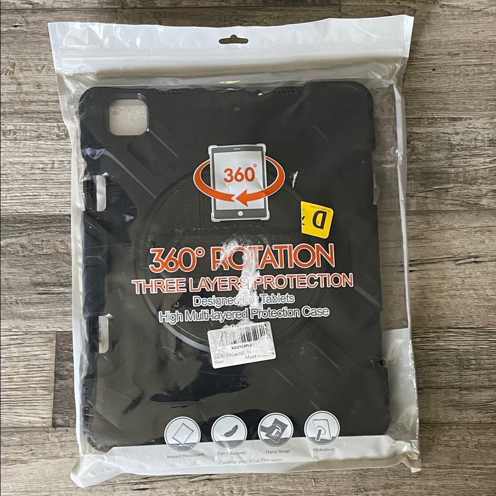IPad NWT Pro Black 360° Rotation 12.9 Tablet Case